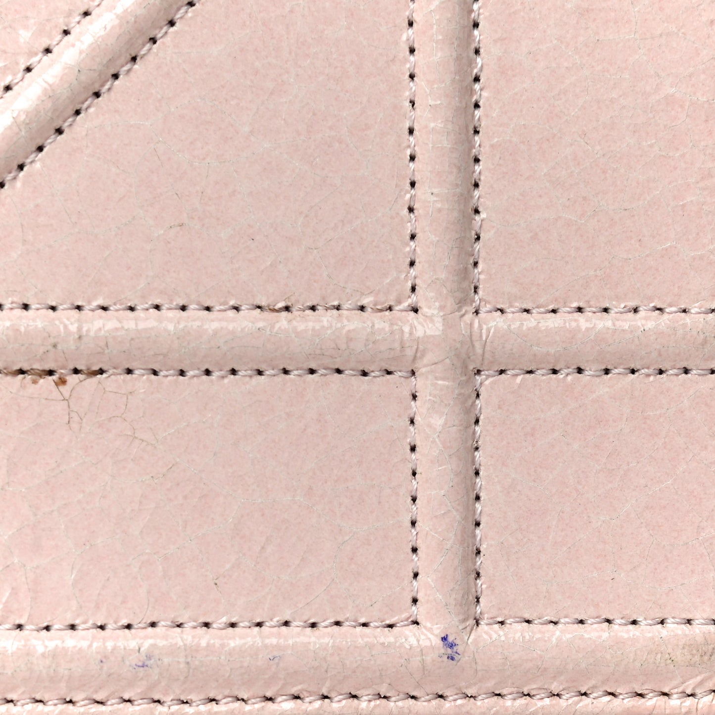 Ceramic Effect Deerskin Small Diorama Flap Bag Pink