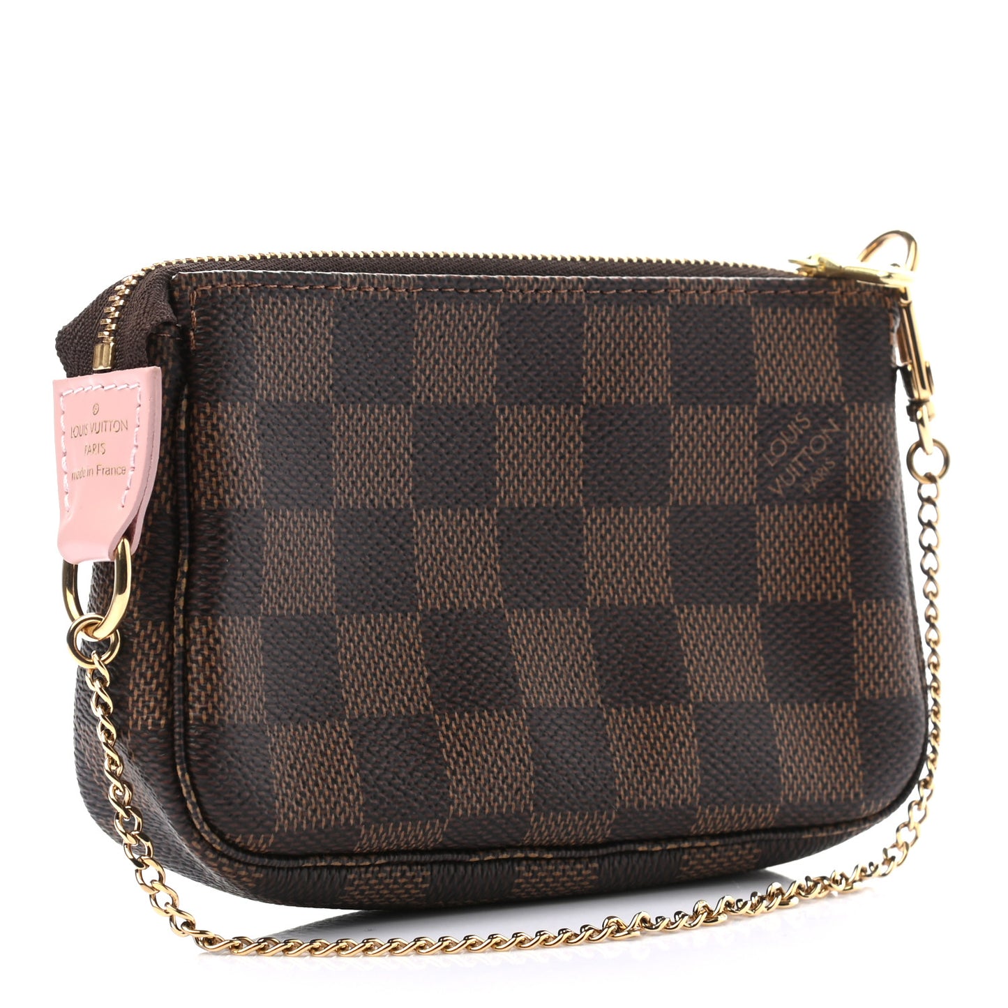 Damier Ebene 2020 Christmas Animation Big Wheel Mini Pochette Accessories Rose Ballerine