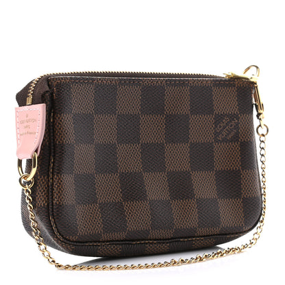 Louis Vuitton Damier Ebene 2020 Christmas Animation Big Wheel Mini Pochette Accessories Rose Ballerine 4 of 8