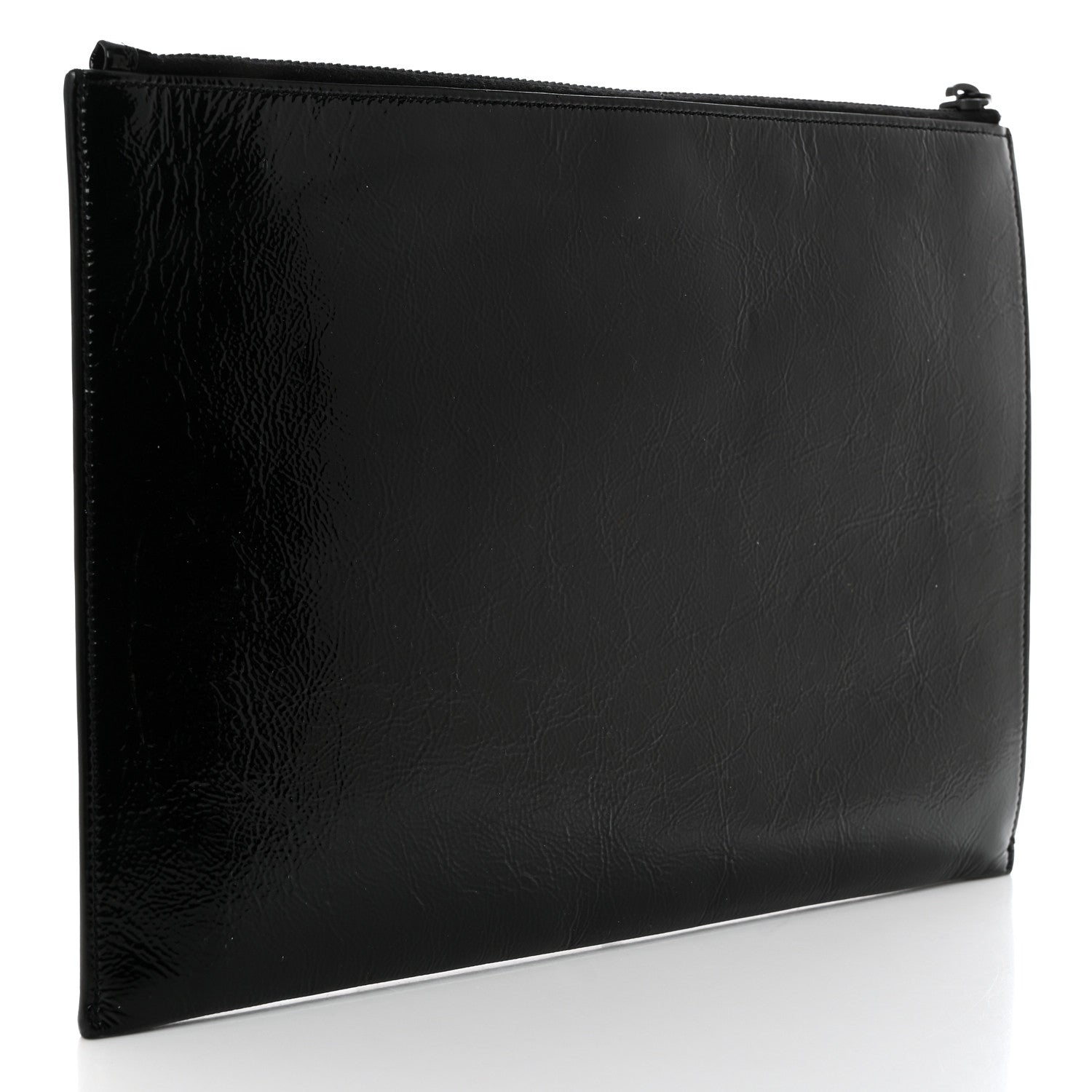 Saint Laurent Texturized Patent Monogram iPad Case Black 3 of 10