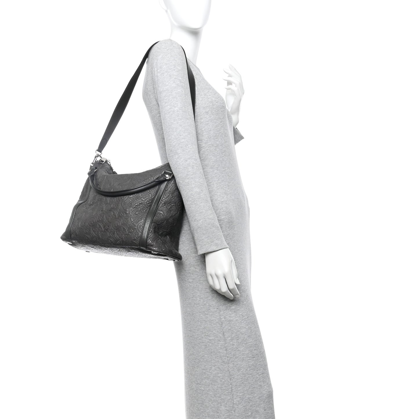 Monogram Lambskin Antheia Ixia PM Dark Gray