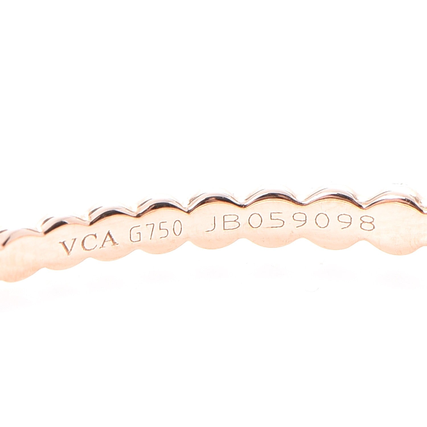Van Cleef & Arpels 18K Rose Gold Extra Large Perlee Hoop Earrings 4 of 7
