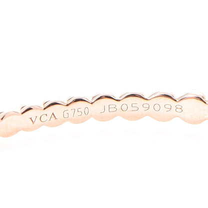 Van Cleef & Arpels 18K Rose Gold Extra Large Perlee Hoop Earrings 4 of 7