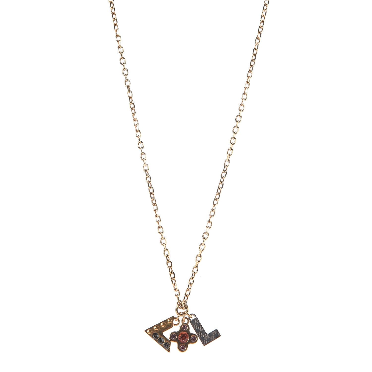 Louis Vuitton Love Letters Pendant Necklace Mutlicolor 1 of 5