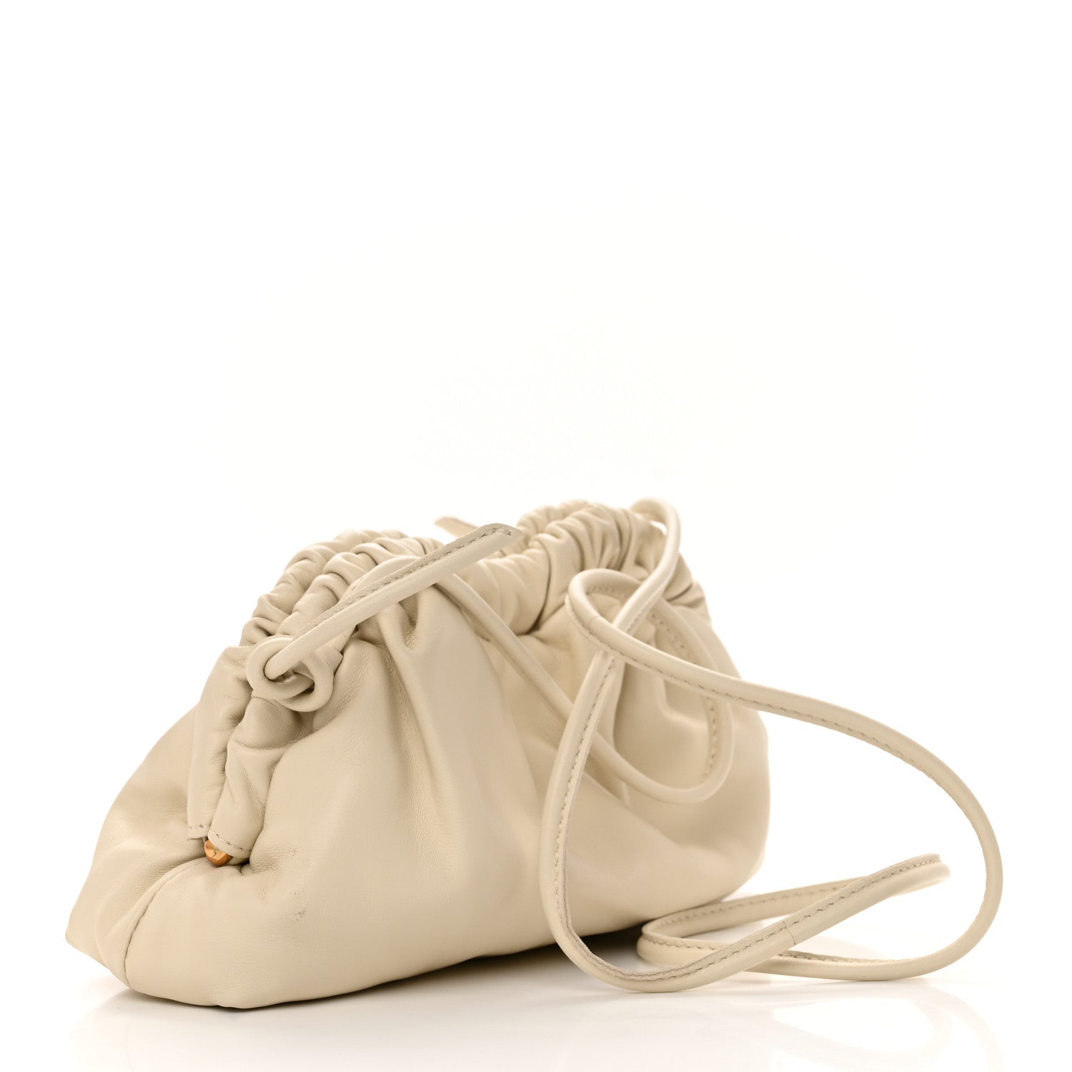 Mansur Gavriel Lambskin Mini Cloud Clutch Pearl 3 of 15