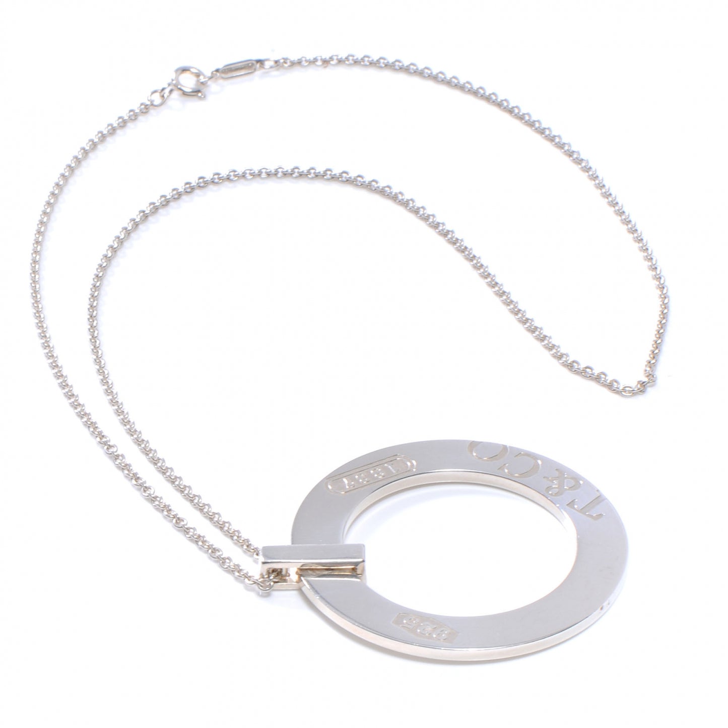 Sterling Silver 1837 Circle Pendant Necklace