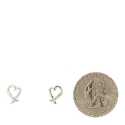 Tiffany Sterling Silver Mini Paloma Picasso Loving Heart Earrings 2 of 4