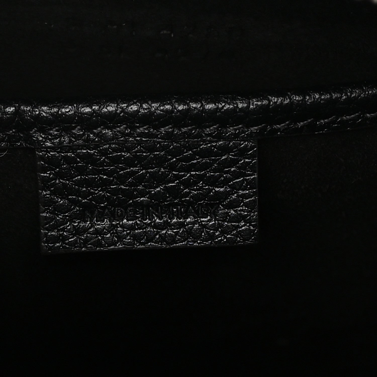 Celine Drummed Calfskin Nano Luggage Black 5 of 11