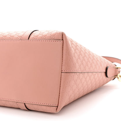 Gucci Soft Microguccissima Small Zippered Satchel Soft Pink 10 of 12