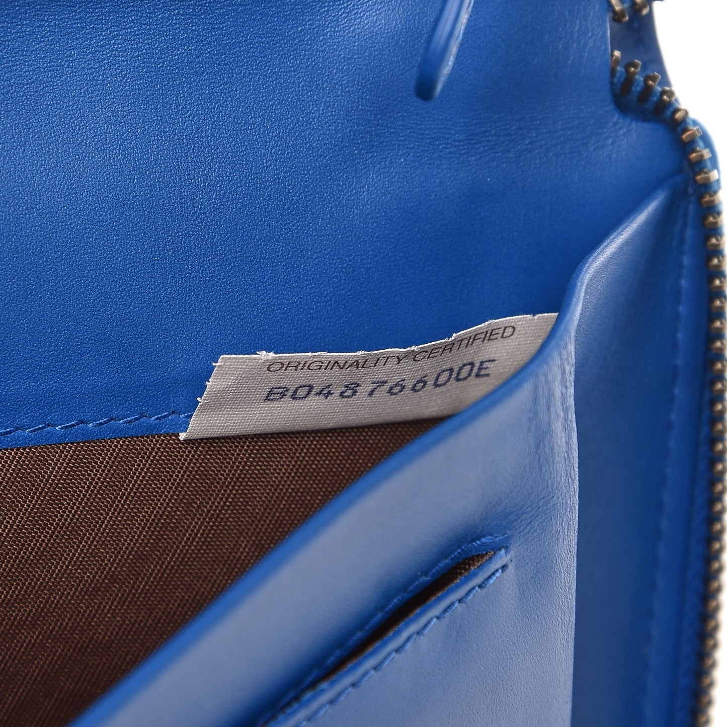 Nappa Intrecciato Document Case Signal Blue