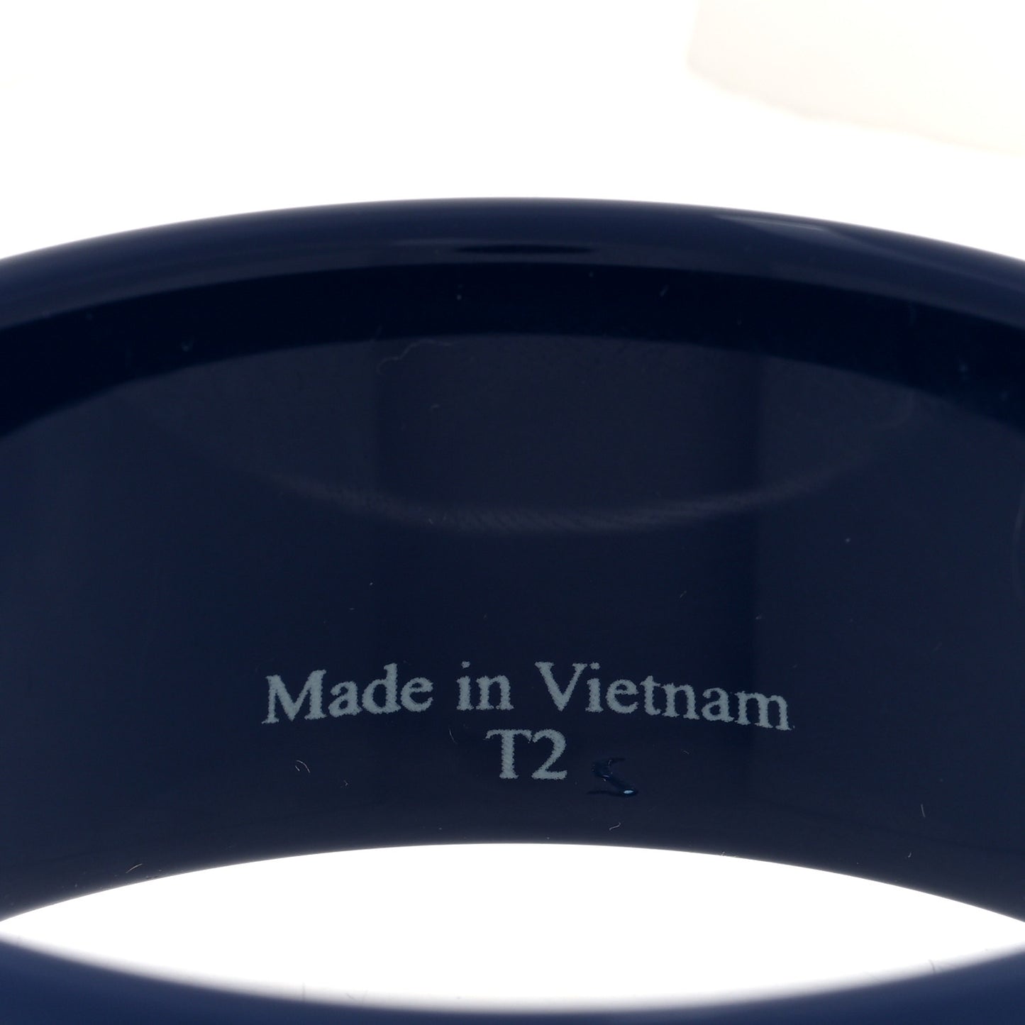 Lacquered Wood Boquin Bangle Bracelet T2 Marine