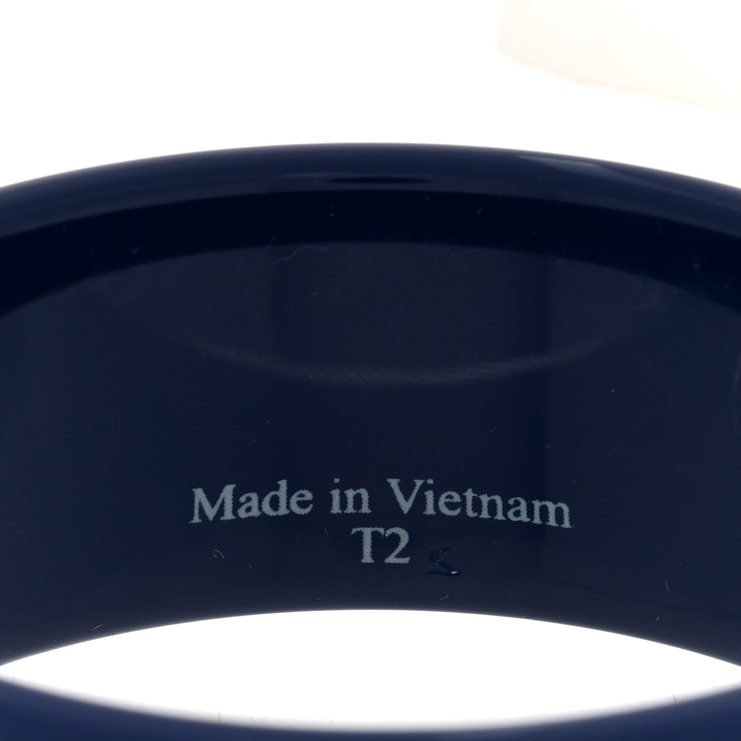 Hermes Lacquered Wood Boquin Bangle Bracelet T2 Marine 4 of 4