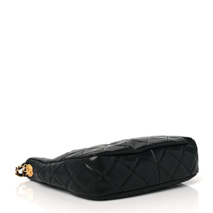 Chanel Caviar Quilted Twist Your Buttons Hobo Black 4 of 9