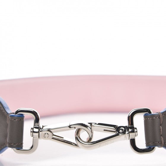 Fendi Vitello Dolce Plexiglass Bi-Color Studded Strap You Carbone Peonia Multicolor 4 of 4