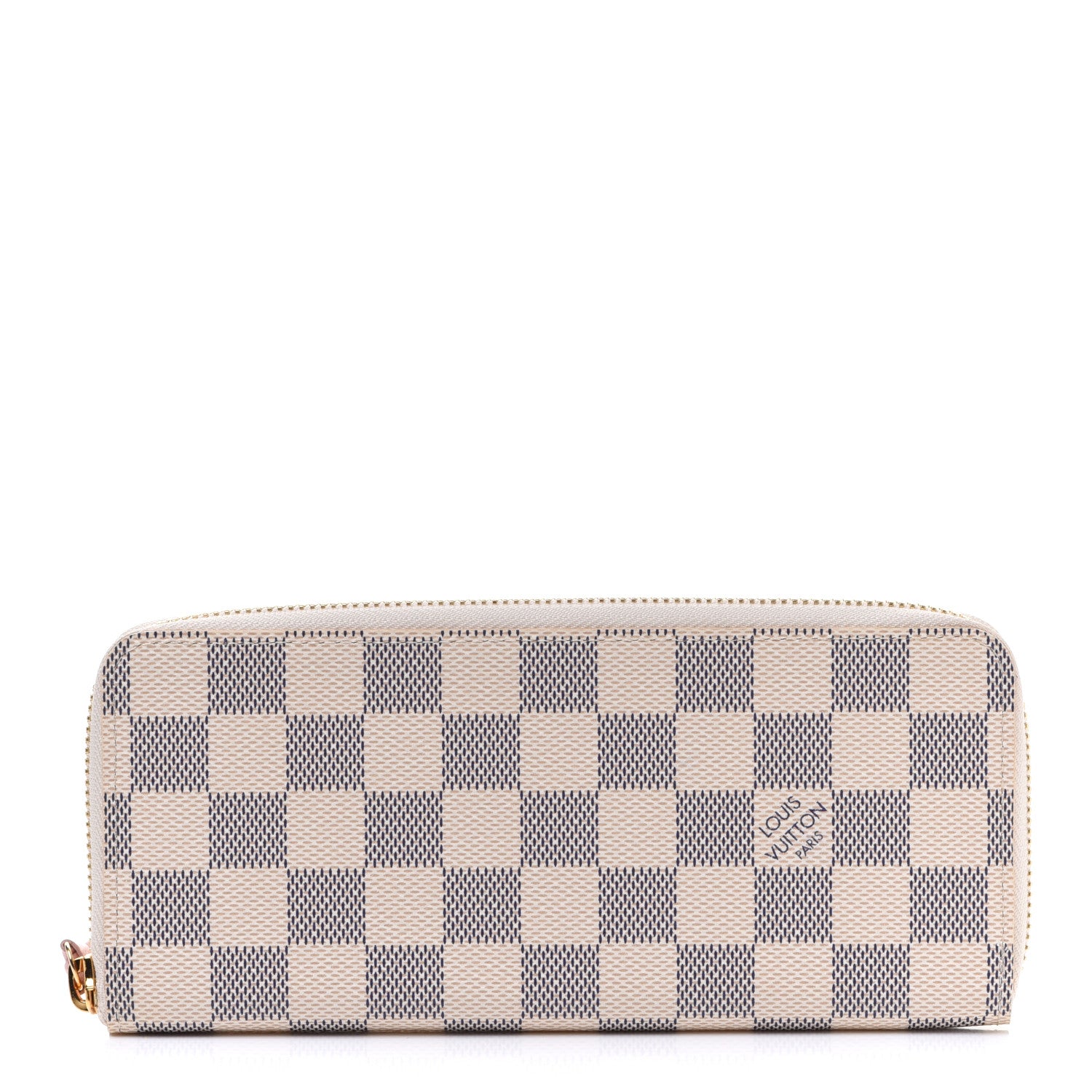 Louis Vuitton Damier Azur Clemence Wallet Rose Ballerine 1 of 8