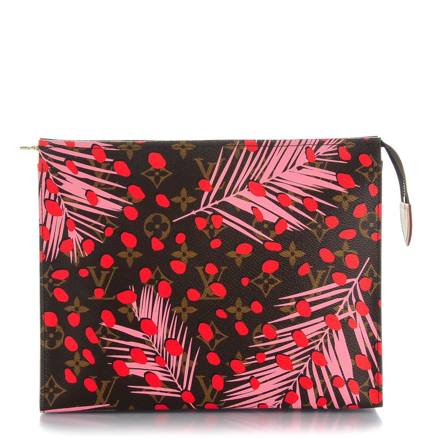 Monogram Jungle Dots Toiletry Pouch 26 Sugar Pink Poppy
