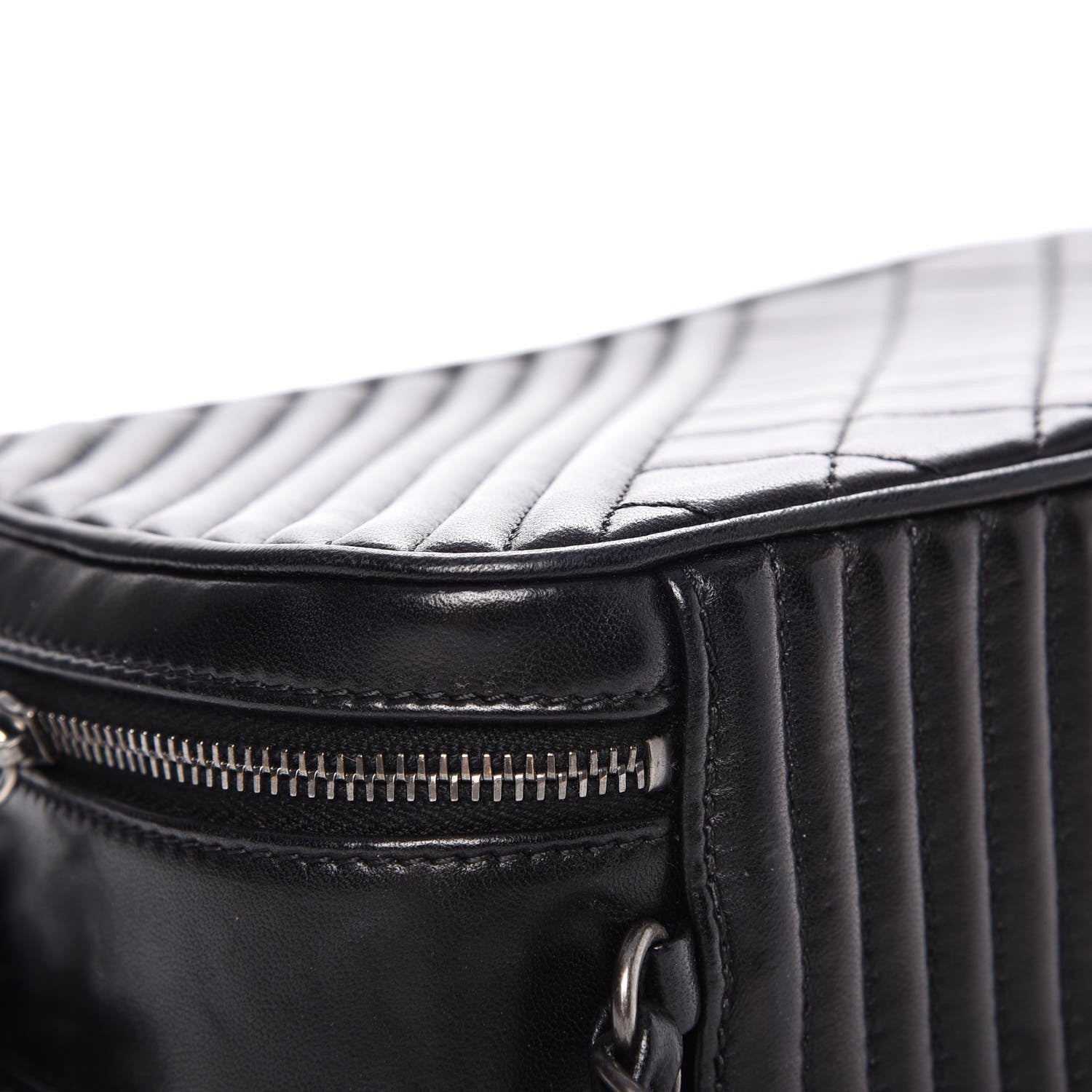 Chanel Lambskin Small Coco Boy Camera Case Black 10 of 16