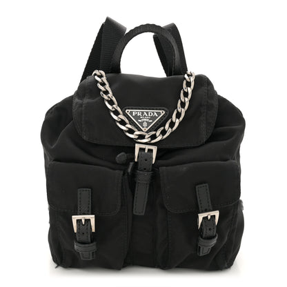 Prada Nylon Vela Mini Crossbody Backpack Black 1 of 11