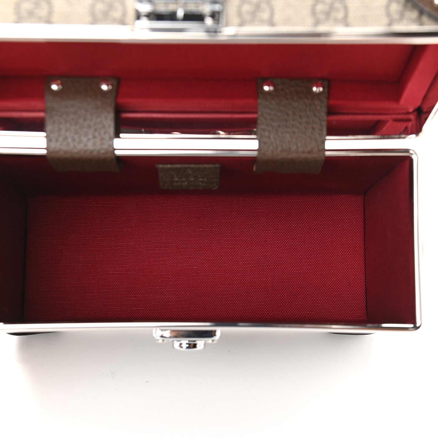 GG Supreme Monogram Globe-Trotter Beauty Case Brown