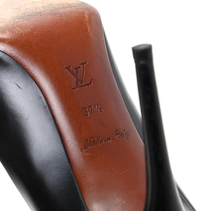 Louis Vuitton Glazed Calfskin Betty Pumps 37.5 Black 9 of 10