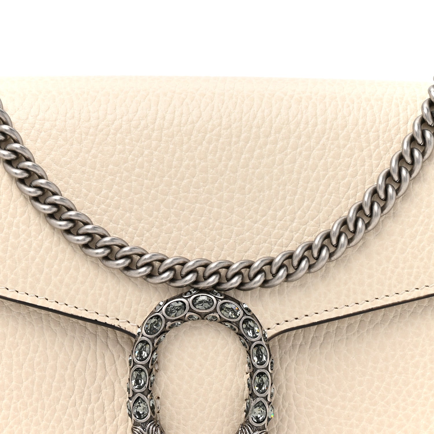Gucci Dollar Calfskin Mini Dionysus Chain Wallet Mystic White Mystic White 9 of 11