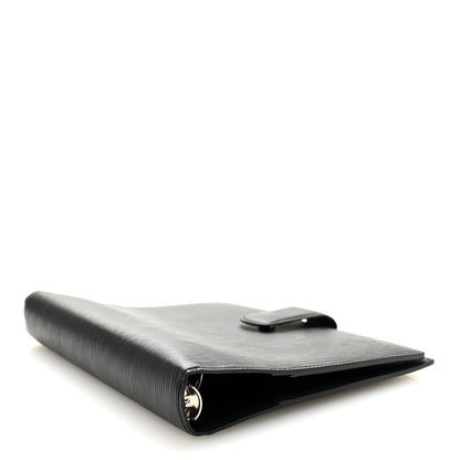Louis Vuitton Epi Large Ring Agenda Cover Black 4 of 7