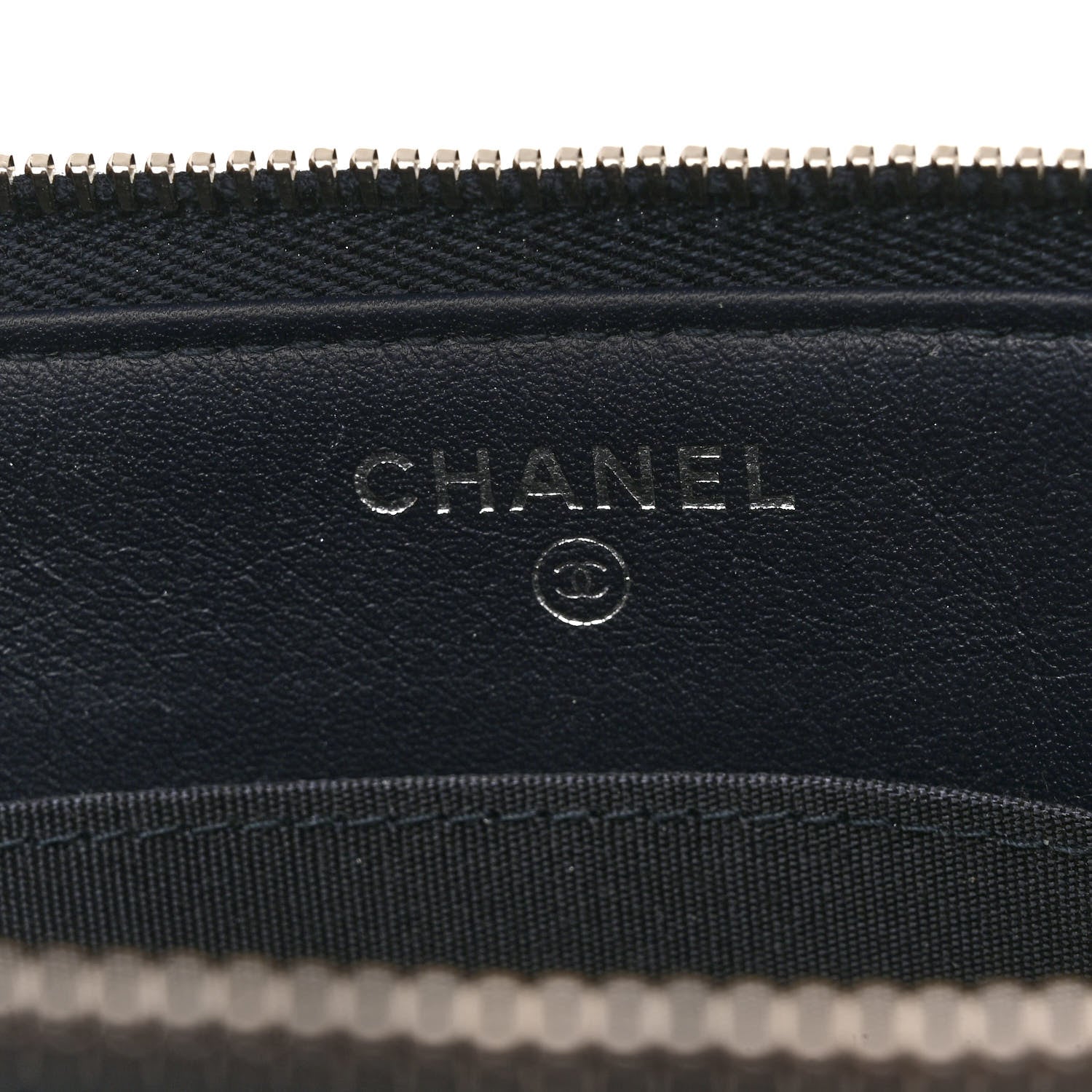 Chanel Denim Small Deauville Zipped Pouch Dark Blue 8 of 12