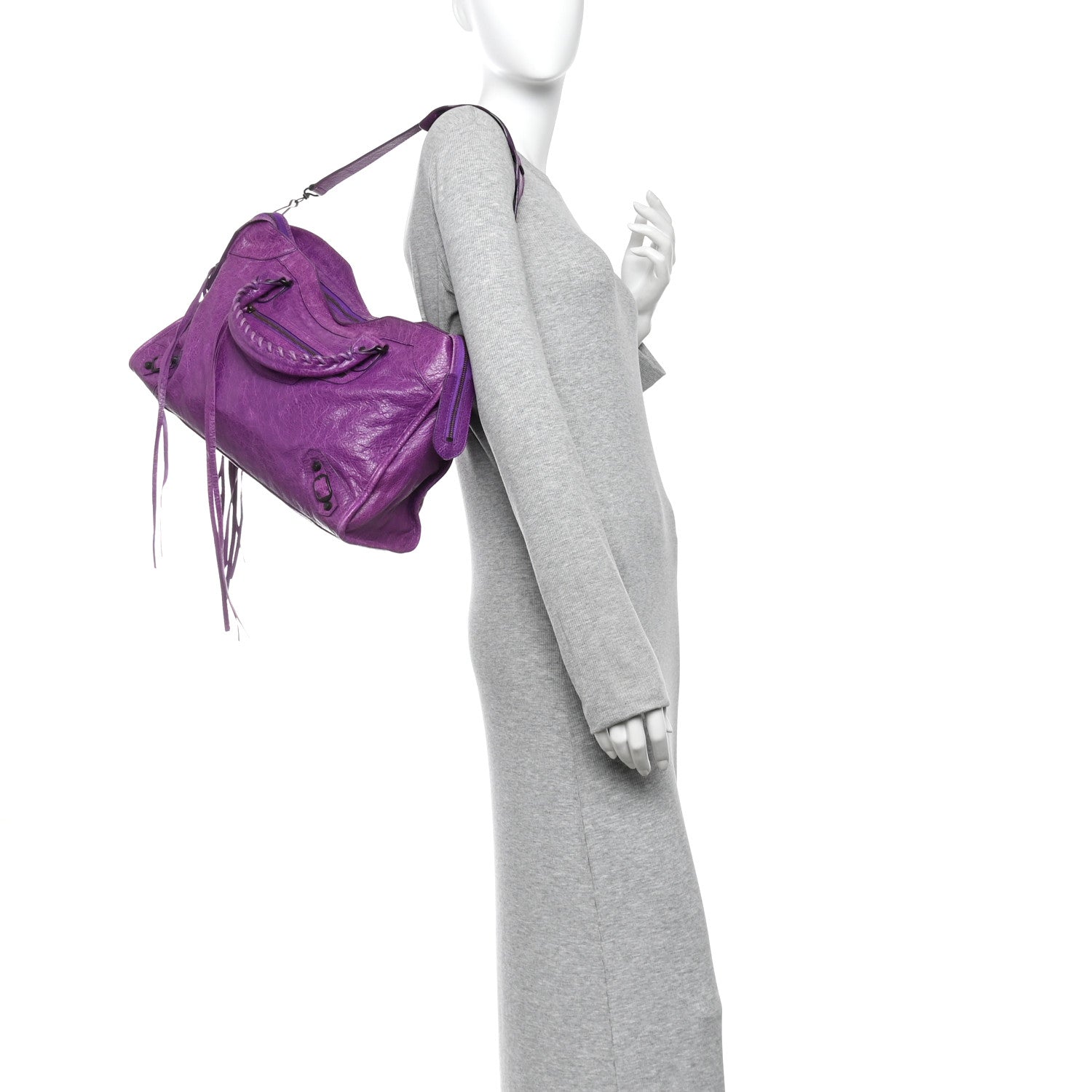 Balenciaga Agneau Classic Hardware City Ultraviolet 2 of 11