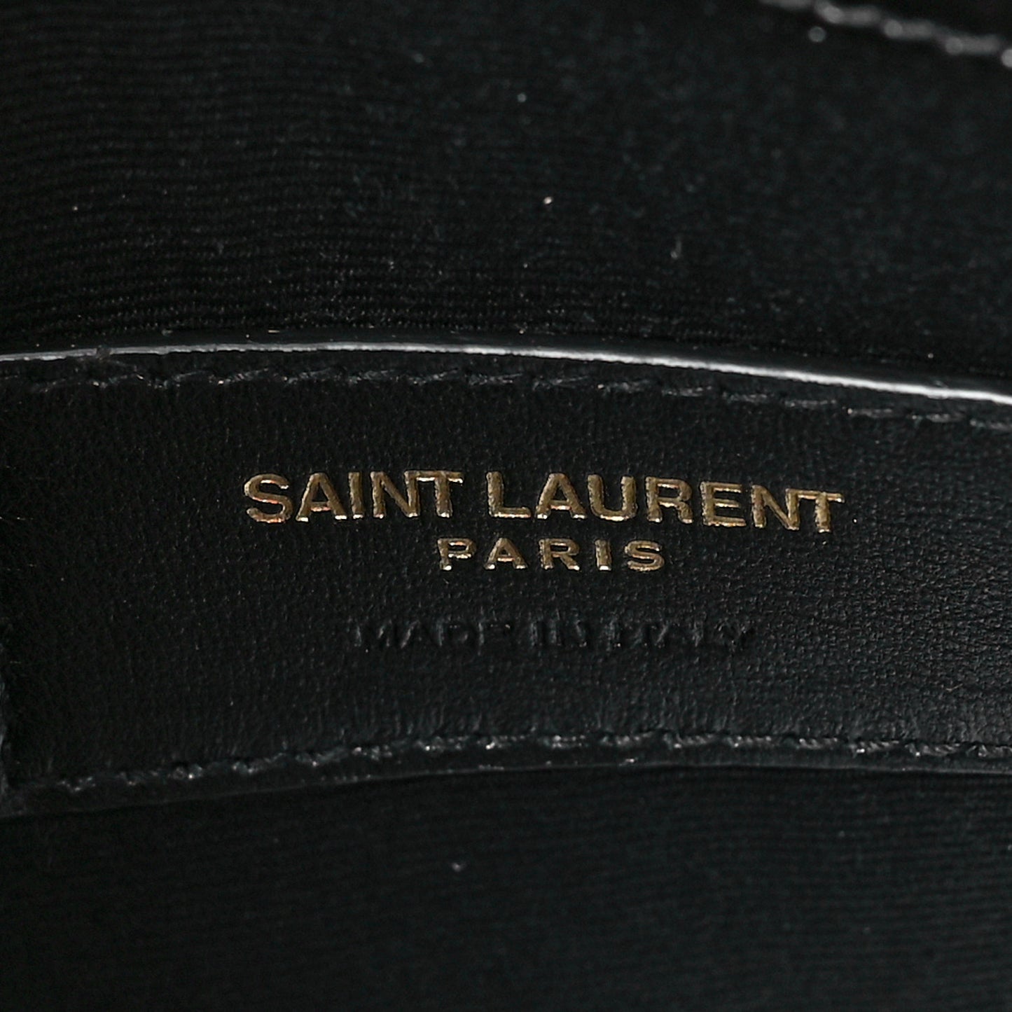 Smooth Shiny Calfskin Monogram Uptown Pouch Black