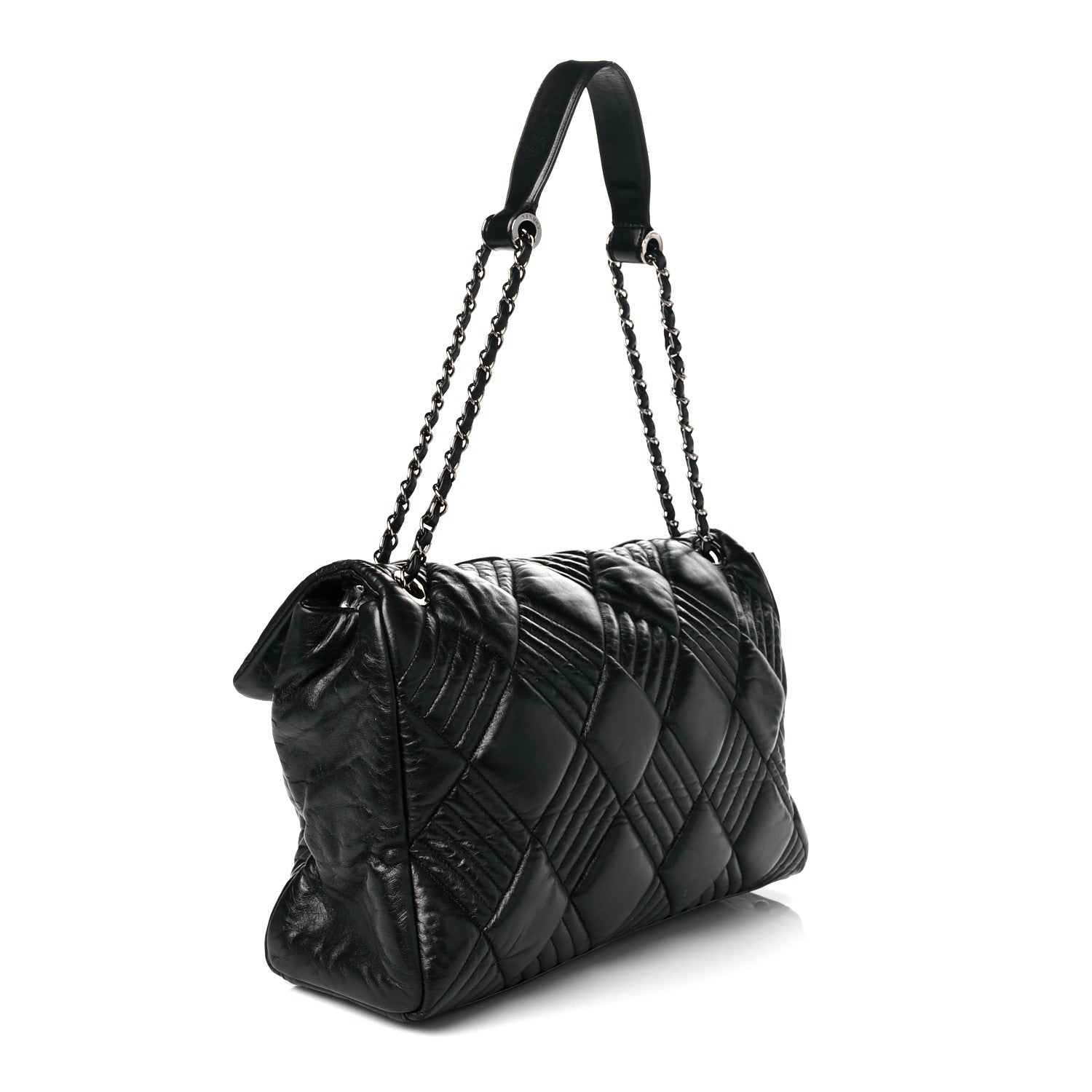 Chanel Lambskin In and Out XL Maxi Flap Black 2 of 20