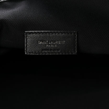 Saint Laurent Calfskin Debossed Teddy Shopping Bag Black 7 of 10