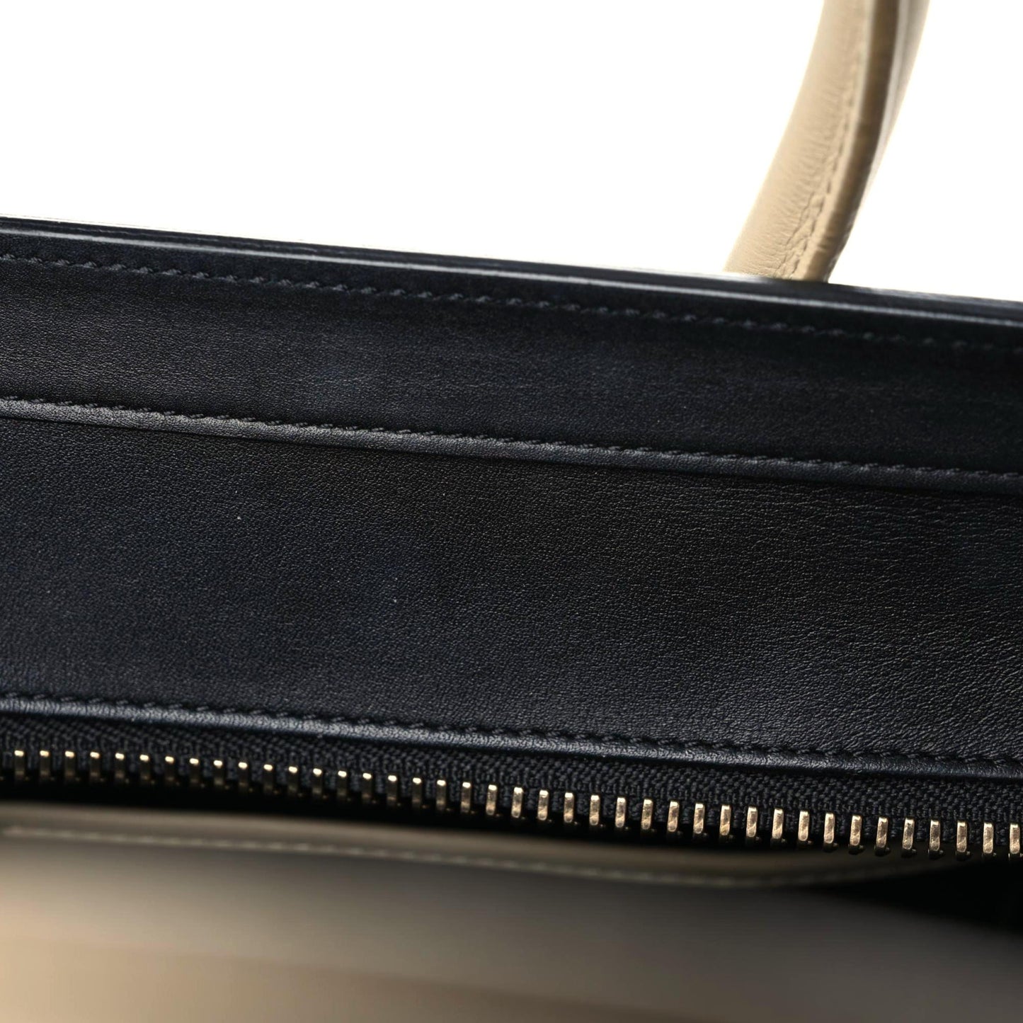 Smooth Calfskin Micro Tri-Color Luggage Beige