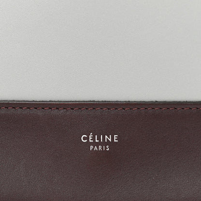 Celine Shiny Smooth Calfskin Medium Frame Shoulder Bag Burgundy Pearl Blue 6 of 8