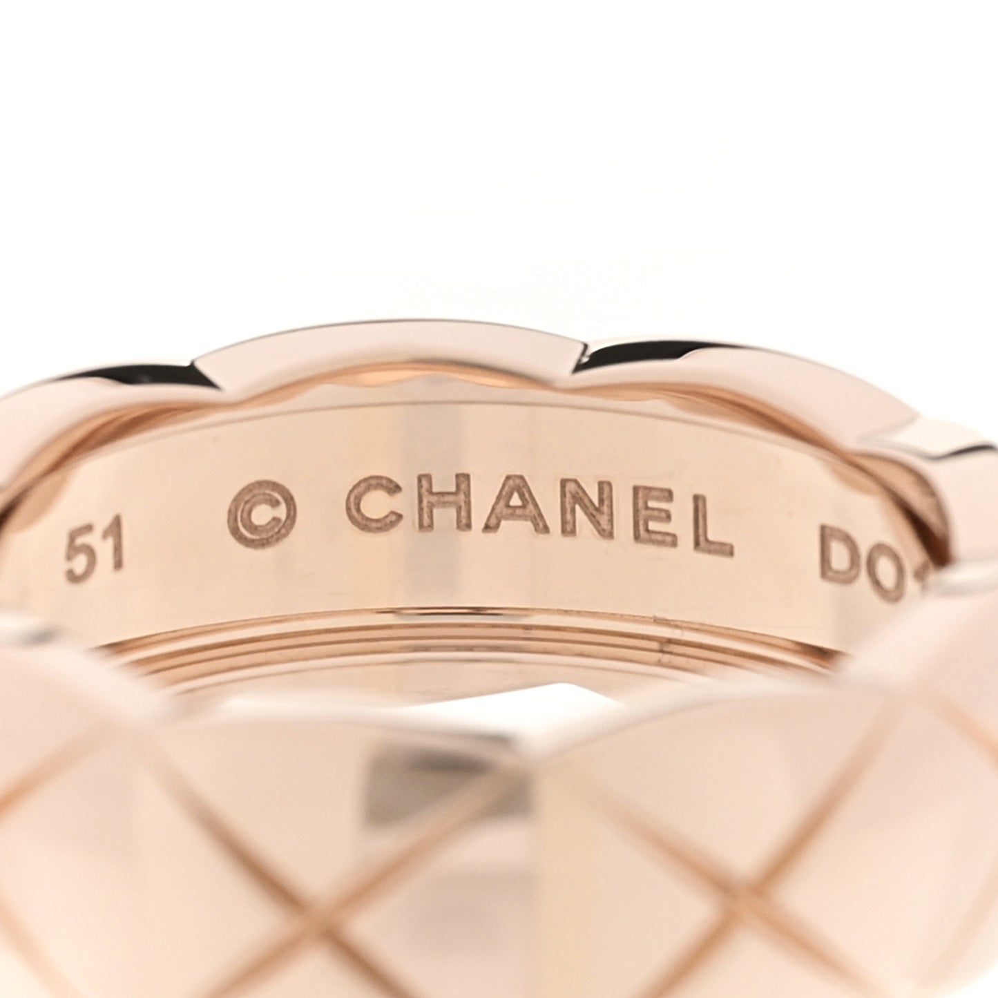 18K Beige Gold Small Coco Crush Ring 51 5.75