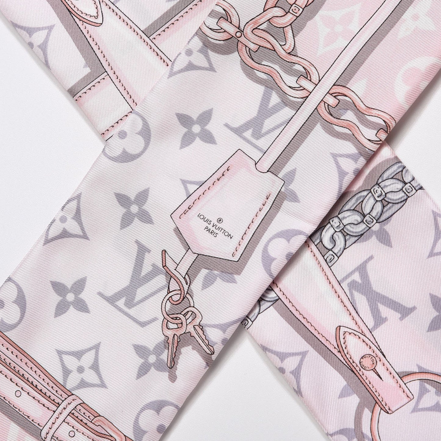 Silk Monogram Confidential Bandeau Light Pink