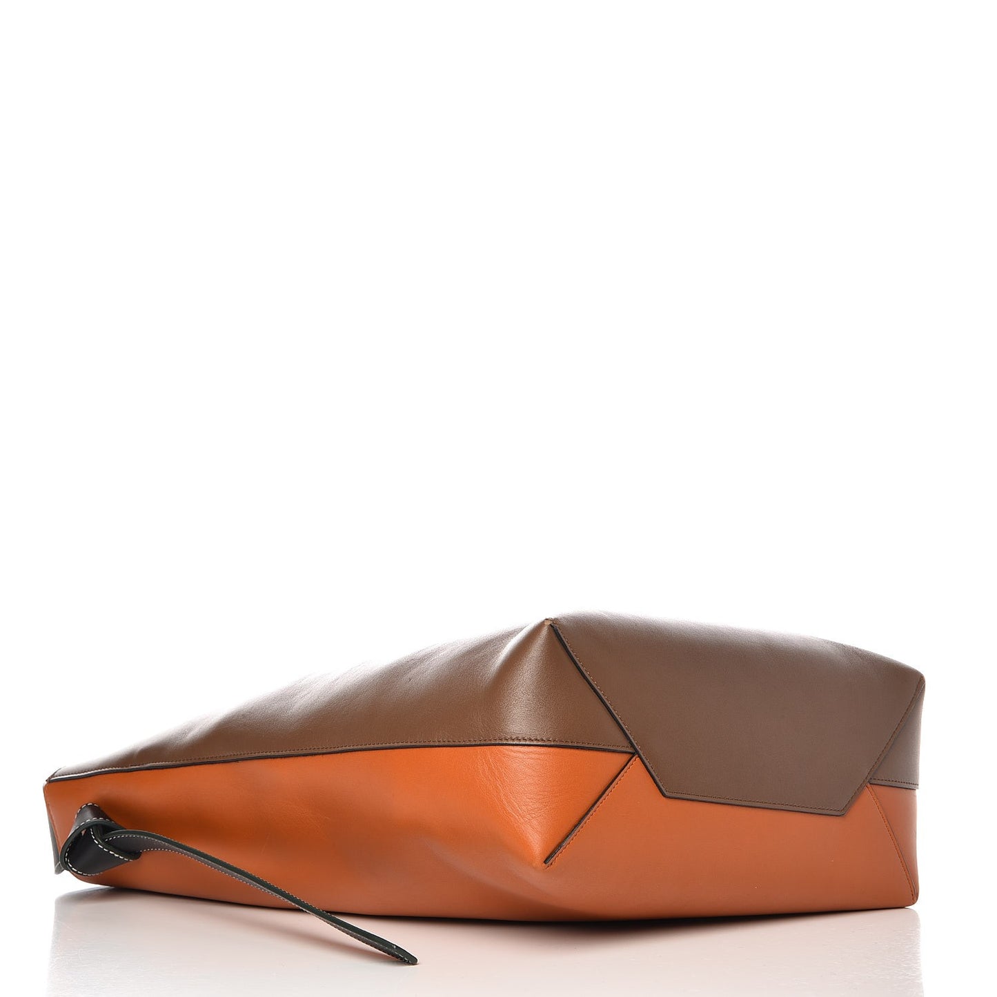 Shiny Smooth Calfskin Small Twisted Cabas Camel Tan