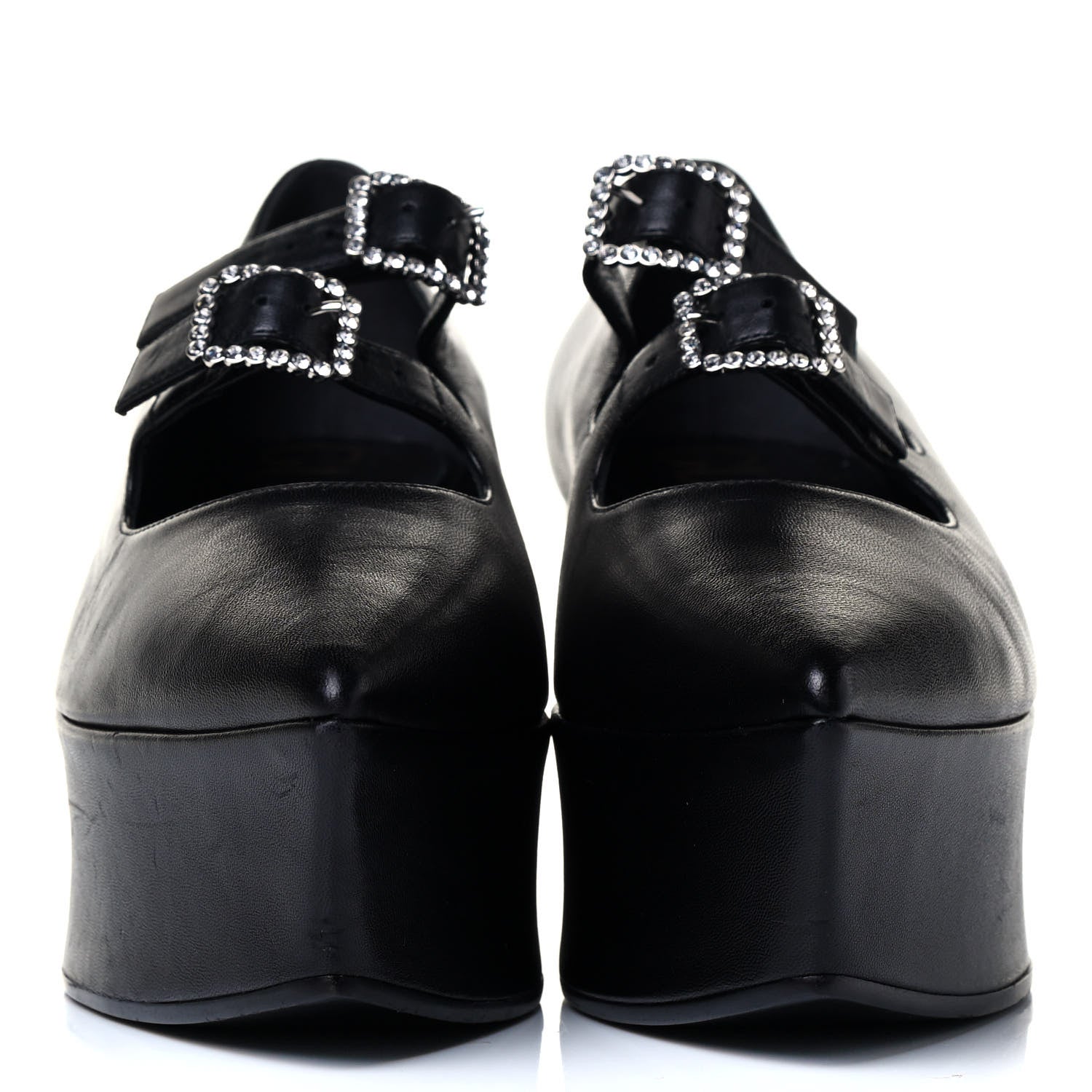 Gucci Nappa Liv Mary Jane Platform Loafers 39 Black 2 of 5