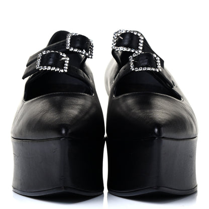 Gucci Nappa Liv Mary Jane Platform Loafers 39 Black 2 of 5