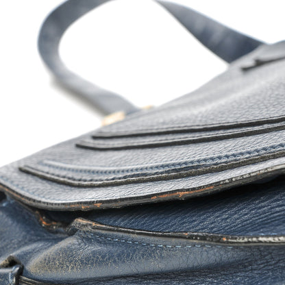 Chloe Calfskin Medium Marcie Round Crossbody Bag Navy 11 of 15