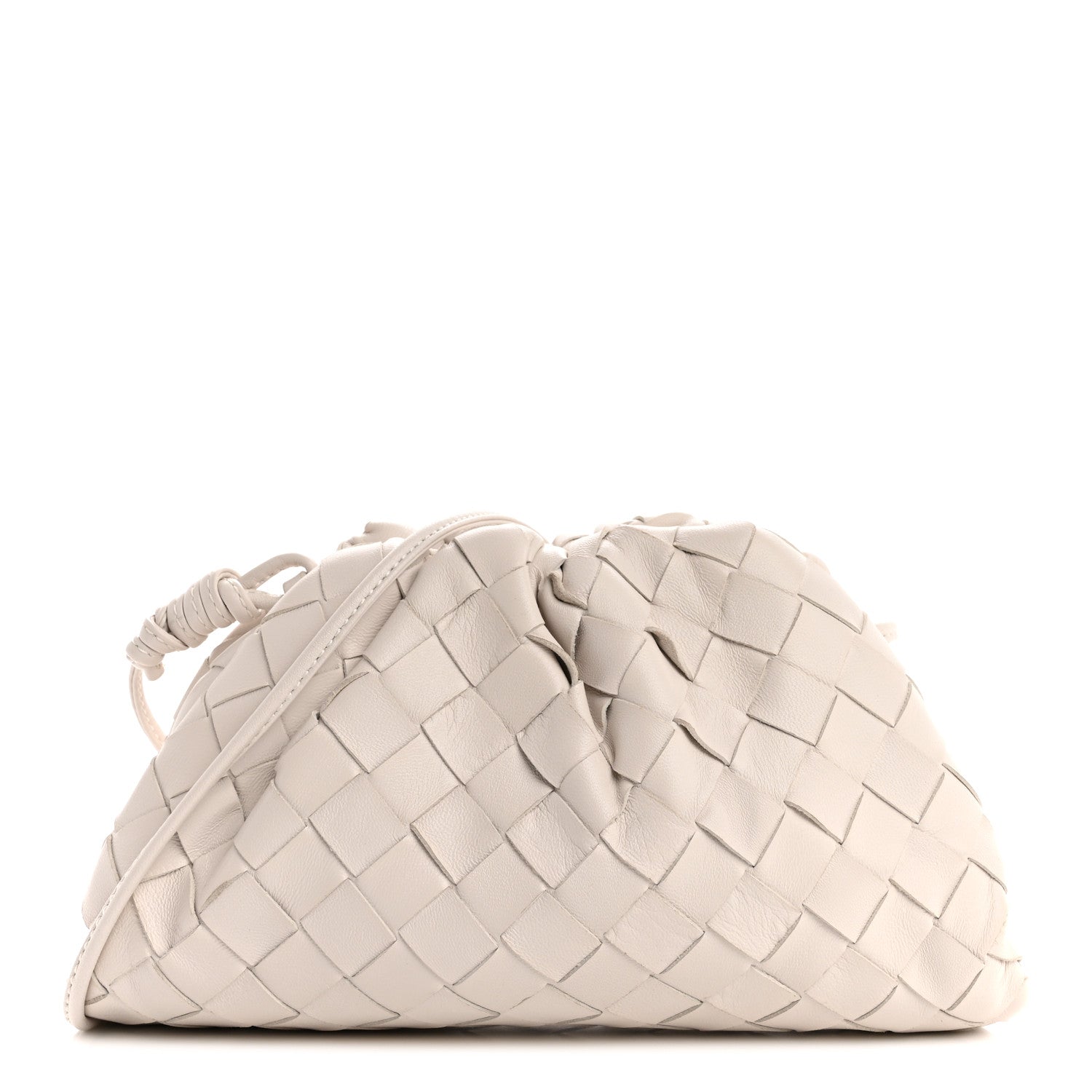 Bottega Veneta Nappa Intrecciato The Mini Pouch Chalk Chalk 1 of 10