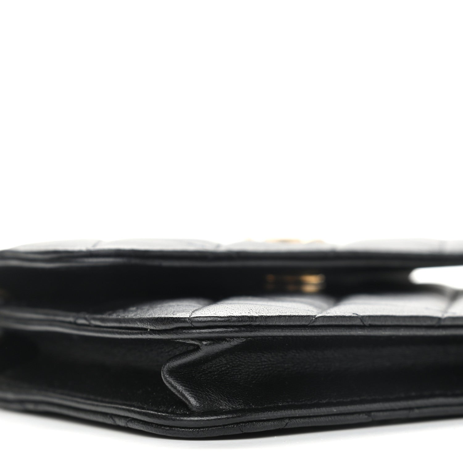 Chanel Lambskin Quilted Pearl Crush Clutch With Chain Black 10 of 13