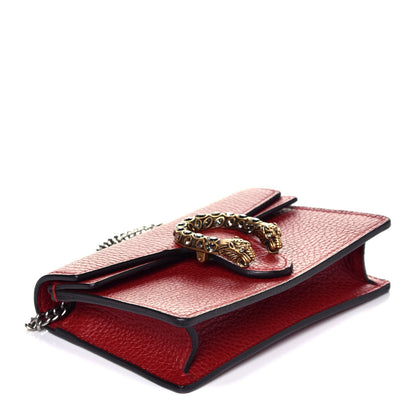 Gucci Calfskin Super Mini Dionysus Shoulder Bag Hibiscus Red 4 of 8
