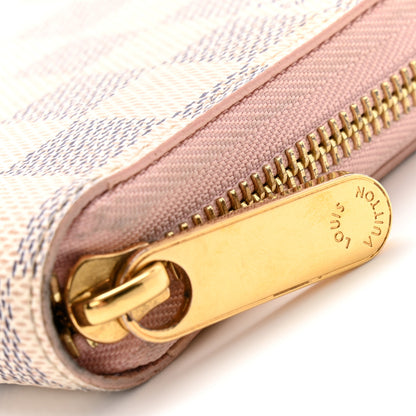 Louis Vuitton Damier Azur Zippy Wallet Rose Ballerine 10 of 14