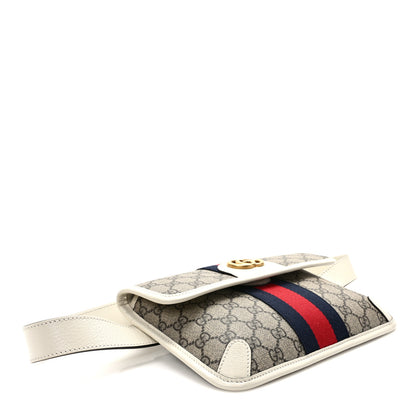 Gucci GG Supreme Monogram Web Small Ophidia Belt Bag 90 36 Beige Ebony White 4 of 11