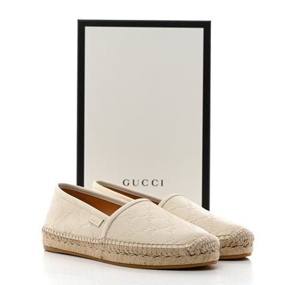 Gucci Guccissima Signature Espadrilles 37.5 Mystic White 9 of 9