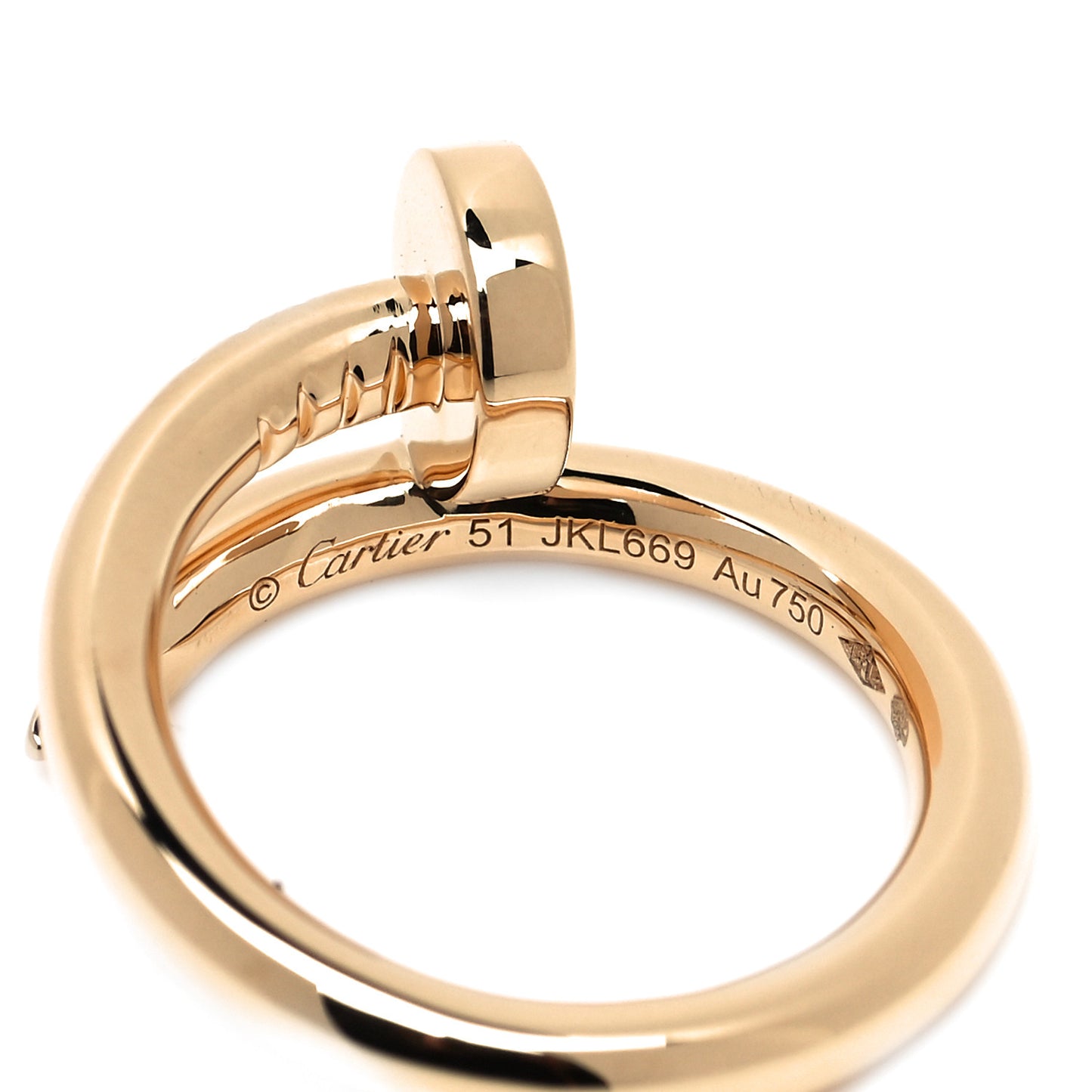 18K Yellow Gold Juste Un Clou Ring 51 5.75