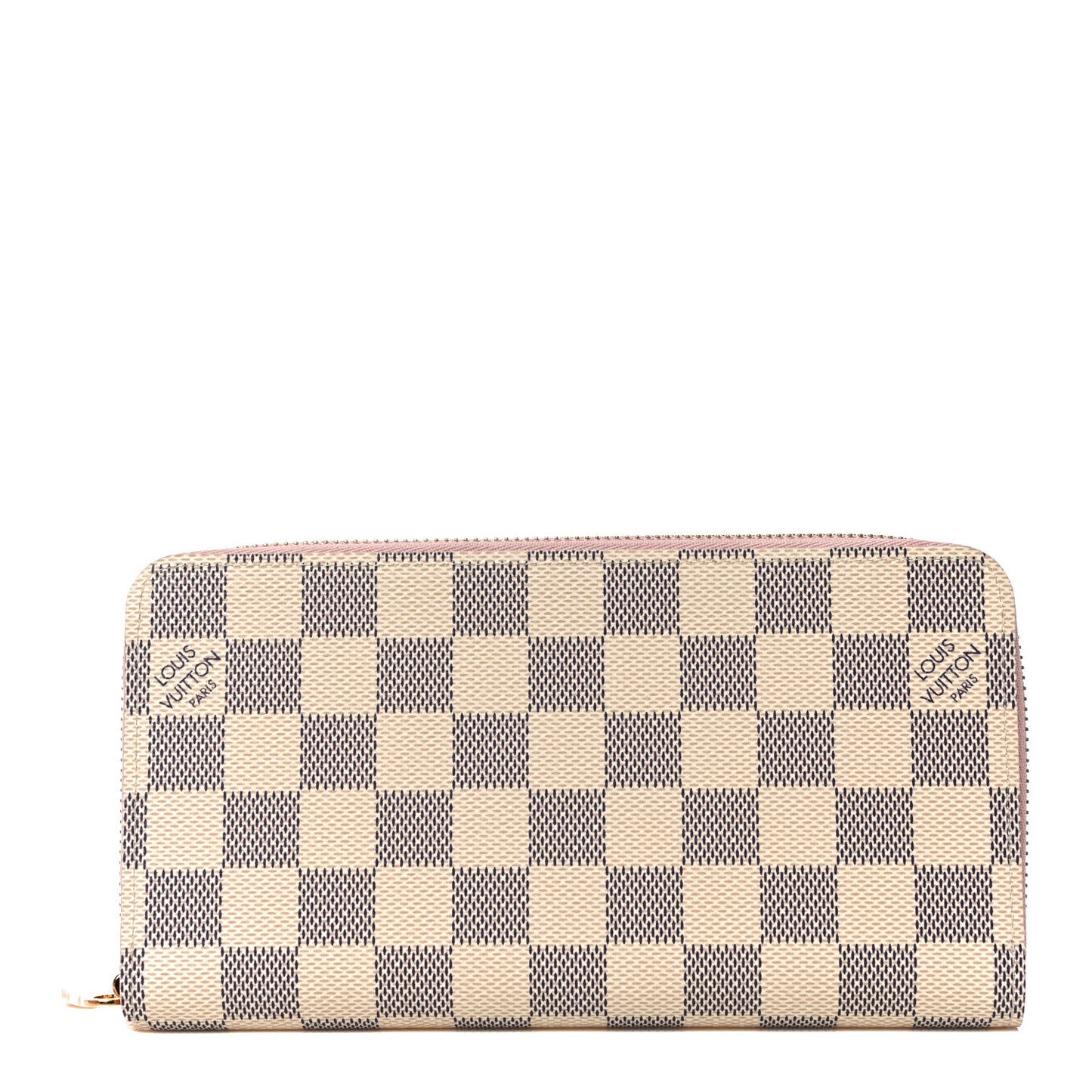 Damier Azur Zippy Wallet Rose Ballerine