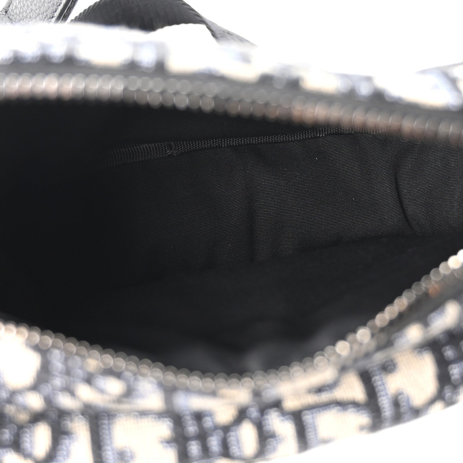 Christian Dior Oblique World Tour Saddle Belt Bag Beige Black 4 of 9