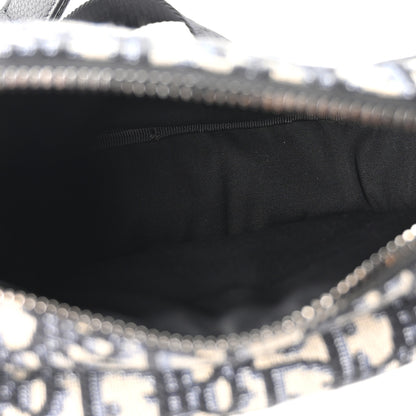 Christian Dior Oblique World Tour Saddle Belt Bag Beige Black 4 of 9