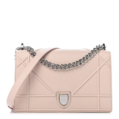 Christian Dior Grained Calfskin Cannage Medium Diorama Flap Bag Rose Poudre 1 of 9